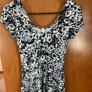 B&W floral dress